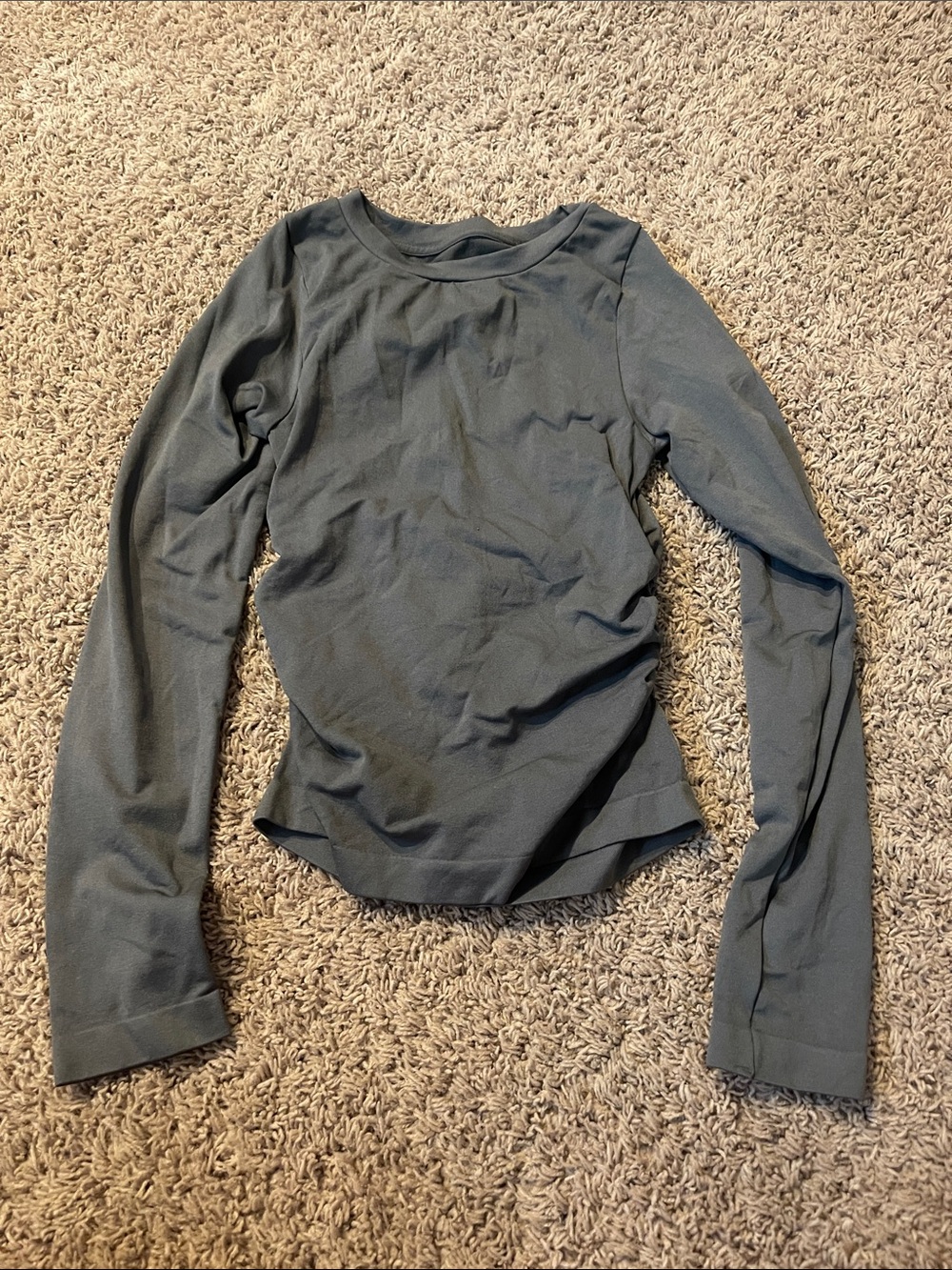 a new day Long Sleeve Crew Neck Top - Gray